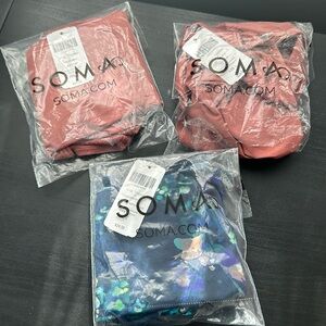 SOMA - 3 pairs panties panty microfiber hipster NEW size large